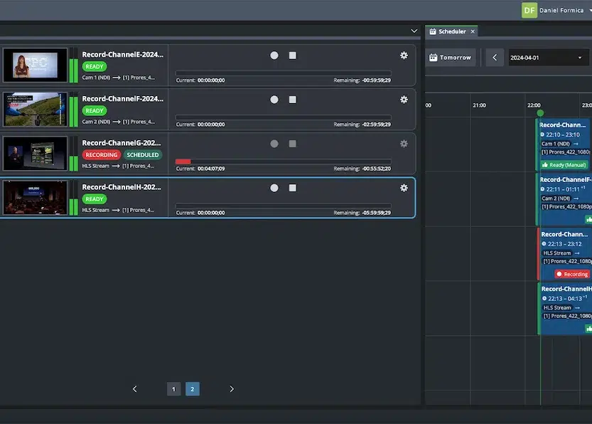 Real-time controls and markers