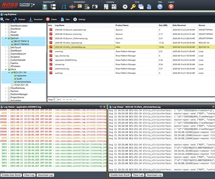 Centralized log collection